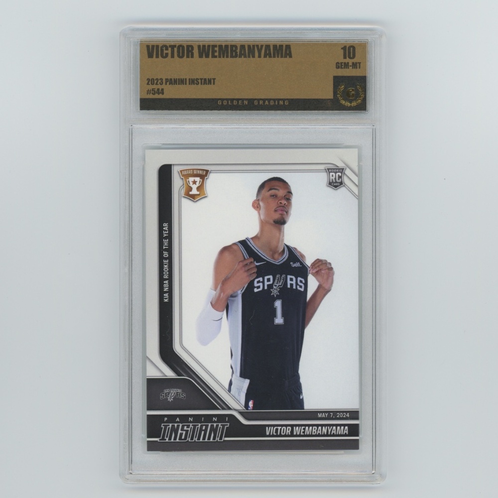 2023-24 Panini Instant #544 Victor Wembanyama RC Rookie Graded Gem Mint 10